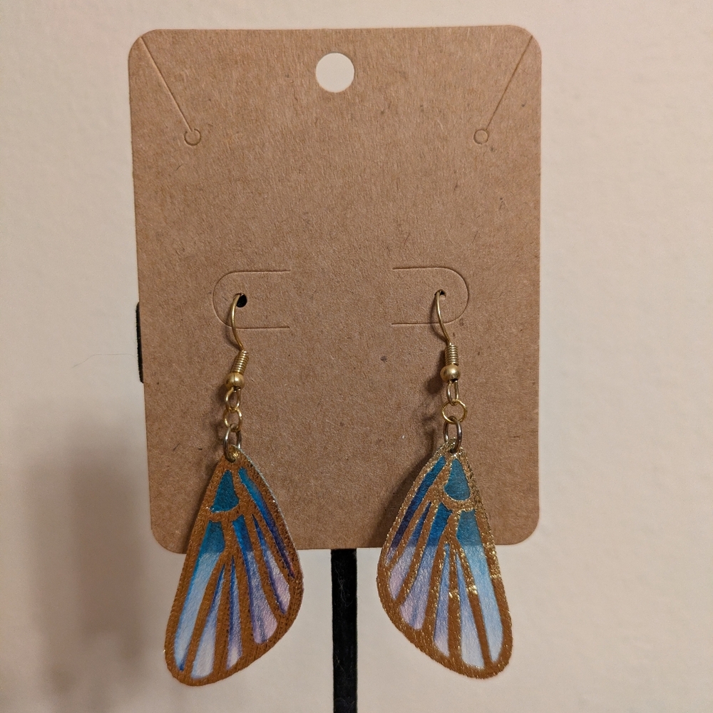 🎄BOGO FREE🎄Gold, Purple, and Blue Butterfly Earrings